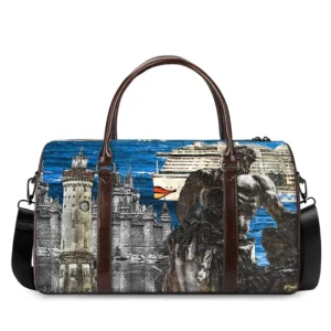 1 Piece Custom Duffel Bag Travel Hand Carry Sport Gym Bag Custom Image Print Waterproof Large Tote Bag