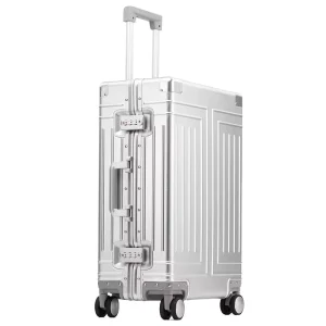 100% Aluminum Suitcase Travel Luggage with 4 Spinner Wheels 20 24 26 28 Inch Lightweight