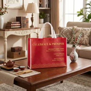 100 Customized Colored Bare Cloth Colored PP Non-woven Tote Bags Supermarket Grocery Shopping Bags with Customized Logos
