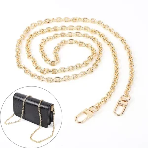 110cm Gold Metal Alloy Bag Chain Strap for Women Bags