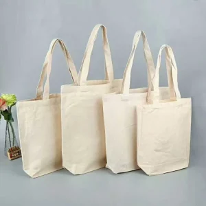 12oz Organic Cotton Shopping Tote Bag Canvas Tote Bag With Custom Printed Logo