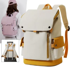 14 Inch Laptop Travel Backpack Waterproof Oxford Material Polyester Lining Zipper Closure Daily Use Customizable Logo 24L