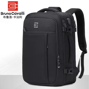 15.6inch Usb Notebook Square Expandable Backpack Men’s Backpack Large Capacity Travel Computer Bag