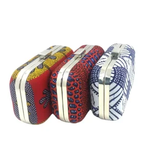 16*10cm African Wax Printed Fabric Clutch Bag Evening