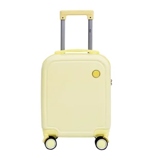 16 Inch Lightweight Waterproof Cartoon Style 4 Wheel 360 Trolley Luggage Kids Combination Lock Eco Friendly Soft Handle
