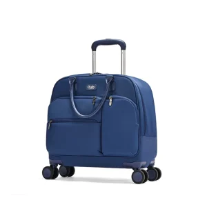 16-Inch Soft Waterproof Trolley Bag for Business Travel Unisex Luggage Spinner for Men and Women