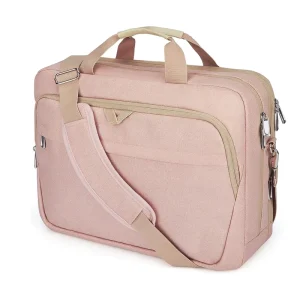 17.3 Inch Large Expandable Laptop Bag Water Resistant Computer Briefcase