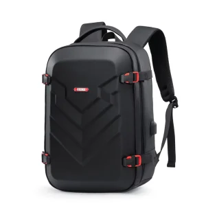 18 Inch Hard Shell Backpack Laptop Compartment Bag Durable Water Resistant for Business Travel with Breathable Mesh Back