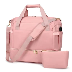 2 Pcs Set Luggage Bag Travel Luggage Sac De Voyage Expandable Duffle USB Waterproof Travel Bag