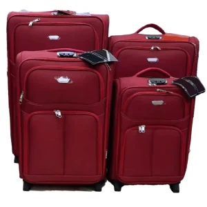 2 Wheel 20 24 28 32 Trolley 4 Piece Soft EVA 600D Fabric Lightweight Luggage Sets Travel Trolley Suitcases Set