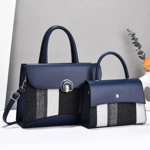 2 in 1 Set Large Capacity Tote Bags for Women Classic Satchel Purses Lady Shoulder Bags for Working