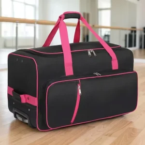 23 Inch Dance Competition Garment Bags Travel Suitcase Dance Bag With Garment Rack