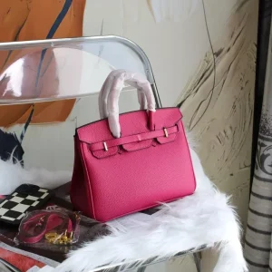 25CM Custom Lychee Grain Leather Women’s Luxury Fashion Bag Large Capacity Lock Closure Crossbody Purse