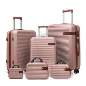 3 Pcs Set 20 24 28 ABS Luggage Lightest Suitcase Bag Zipper Case Suitcase Travel Luggage Set for Travel