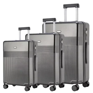 3 Piece Luggage Set with Reinforced Corners and Integrated Handle System Carry On Medium Large Matching Design Travel Suitcase