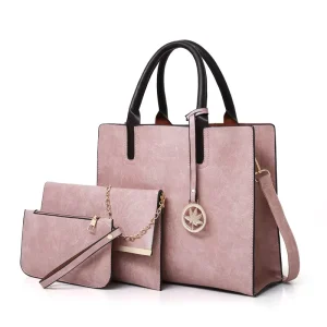 3pcs Set Trendy Purses and Handbags Set Women Shoulder Bags Tote Satchel Bag Card Holders Women Handbag Set