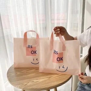 40*30cm Clothing Tote Bags Clothing Shoe Boxes Plastic Tote Bags Gift Packaging Bags