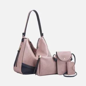 4pcs Set Large Capacity Shoulder Bag Bag Set Women Women Purse Sets Tote Bag Set 4 in 1 Handbag