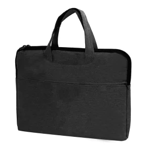 600D Polyester Custom Fashion Black Laptop Bag for Student
