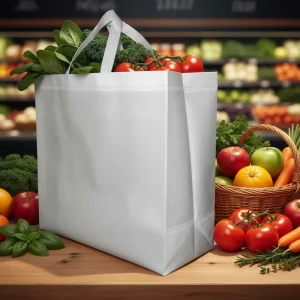 A Set of 10 Colorful Non woven Polypropylene Reusable Shopping Bags Biodegradable & Eco friendly for Supermarket Use