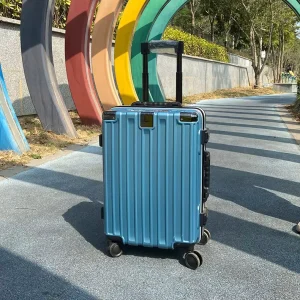 ABS+PC Luggage Bags Anti Explosion Hard Shell Travel Cabin Case Lightweight Portable Luggage Sets With 210D Lining