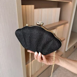 Acrylic Bucket Shape Fashionable Evening Bags & Crossbody Bags with Chains for Ladies for Ball Events and Parties