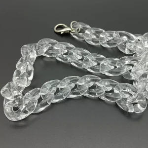 Acrylic Strap Removable Bag Accessories Colourful Women’s Resin Chain of Bags Purse Chain