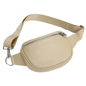 Adjustable Belts Fanny Pack Woman Fashion PU Leather Zipper Pillow Shape Water Proof Custom Logo Available Waist Bags