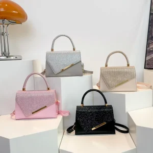 All Match Fashion Crossbody Messenger Purses Small Square PU Handbags for Women Large Capacity