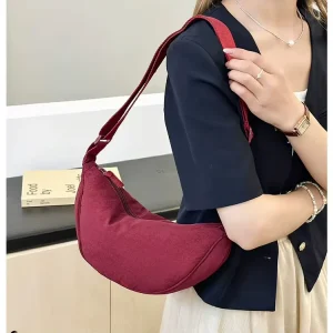 All Match Fashion Students Korean Single Shoulder Crossbody Bag Casual Dumpling Bag for Female Girls