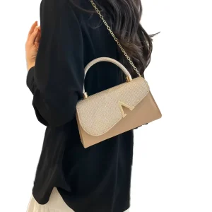 All-Season Women’s Small Square Crossbody Messenger Purses Fashionable Single Strap Handbag Geometric Pu Shoulder