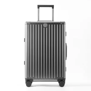 Aluminum Suitcase Travel Luggage with 4 Fixed Casters 20 24 26 29 Inch Durable Lightweight Portable Anti Theft Eco Friendly