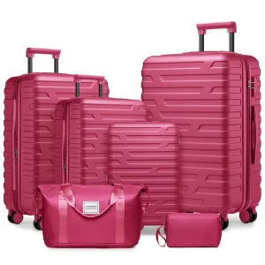 America Warehouse High Quality Luggage Set Factory Product Family Use 6 Pieces Suitcases Set Airline Long Term School Travel Use