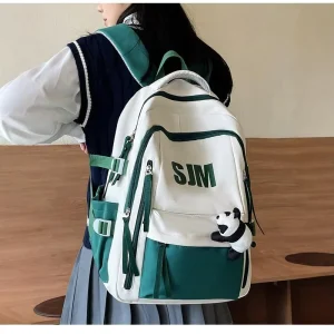 American Style Large Capacity Computer Backpack Nylon Zipper College Student Cross Border Trend Bag