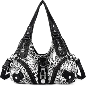 Animal Print Hobo Bag Women Large Shoulder Bag PU Leather OEM for Boutique Brand