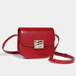 Autumn Winter Leather Crossbody Bag Casual Niche Design with Single Strap PU Versatile Purse and Handbag