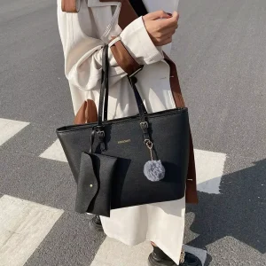 Autumn and Winter Large Capacity Ladies Bag Fashion Embossed Handbag Urban Simple Style Womens Purses and Handbags