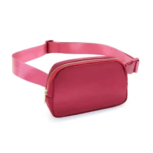 BEARKY Waterproof Nylon Everywhere Belt Bag Women Men Fashion Crossbody Waist Packs Travel Fanny Pack with Interior Mesh Pockets