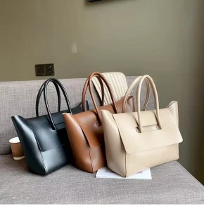 BLL0061 Women’s Large Capacity Vintage Single Shoulder Underarm Tote Bag New Fashion Cute Girl’s Handbag Geometric Portable Lady