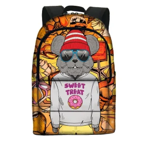 Backpack Cute Cartoon Design with Adjustable Shoulder Straps