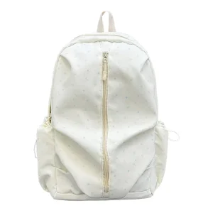 Backpack School College Travel & Work Durable Corduroy Fashion Laptop Bag with Zipper Closure