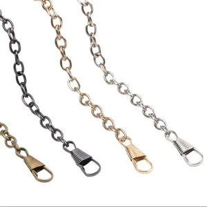 Bag Accessories Cross Body Metal Chain Hand Held Bag Chain Red Buckle Thin Chain