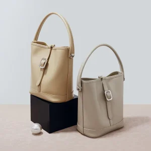 Bag Manufacturer Custom Genuine High-end Leather Tote Bucket Bags Handbags for Women