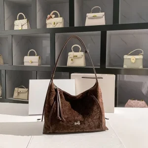 Bags For Women Leather Crocodile Pattern Underarm Bag For Women New Style Autumn winter Single Shoulder Tote With Horn Handle