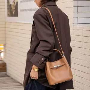 Bags for Women Luxury Trending Cowhide Fashion Bucket Bag Genuine Leather Shoulder Crossbody Hand Bag for Women Handbags