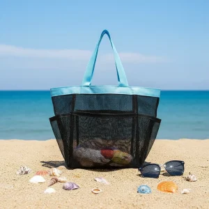 Beach Bag 2 in 1 Fashion Eco Friendly Exquisite Lifestyle Bags Custom Logo Cute Recycle Quilt Beach Handbag
