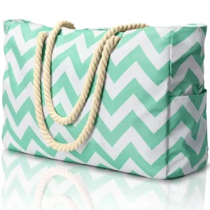 Beach Bags for Women Large Beach Bags with Zipper Waterproof Sand Proof Swim Pool Beach Bag