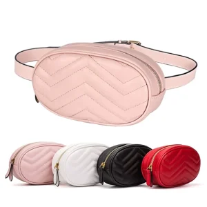 Belt Bag Fashion Chest Waist Bags Cute Mobile Phone Bags Pocket Waist Pack for Women PU Leather