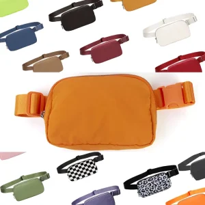 Belt Bag Unisex Customized Logo Fitness Belt Bag Chest Nylon Outdoor Sport Crossbody Bum Fanny Pack Waist Bag