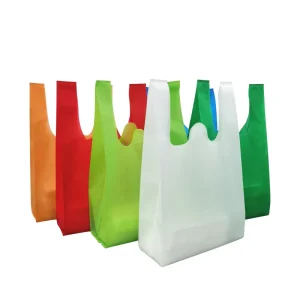 Biodegradable Non Woven Tote Bag Portable Reusable Shopping Supermarket Gift Bag OEM Factory